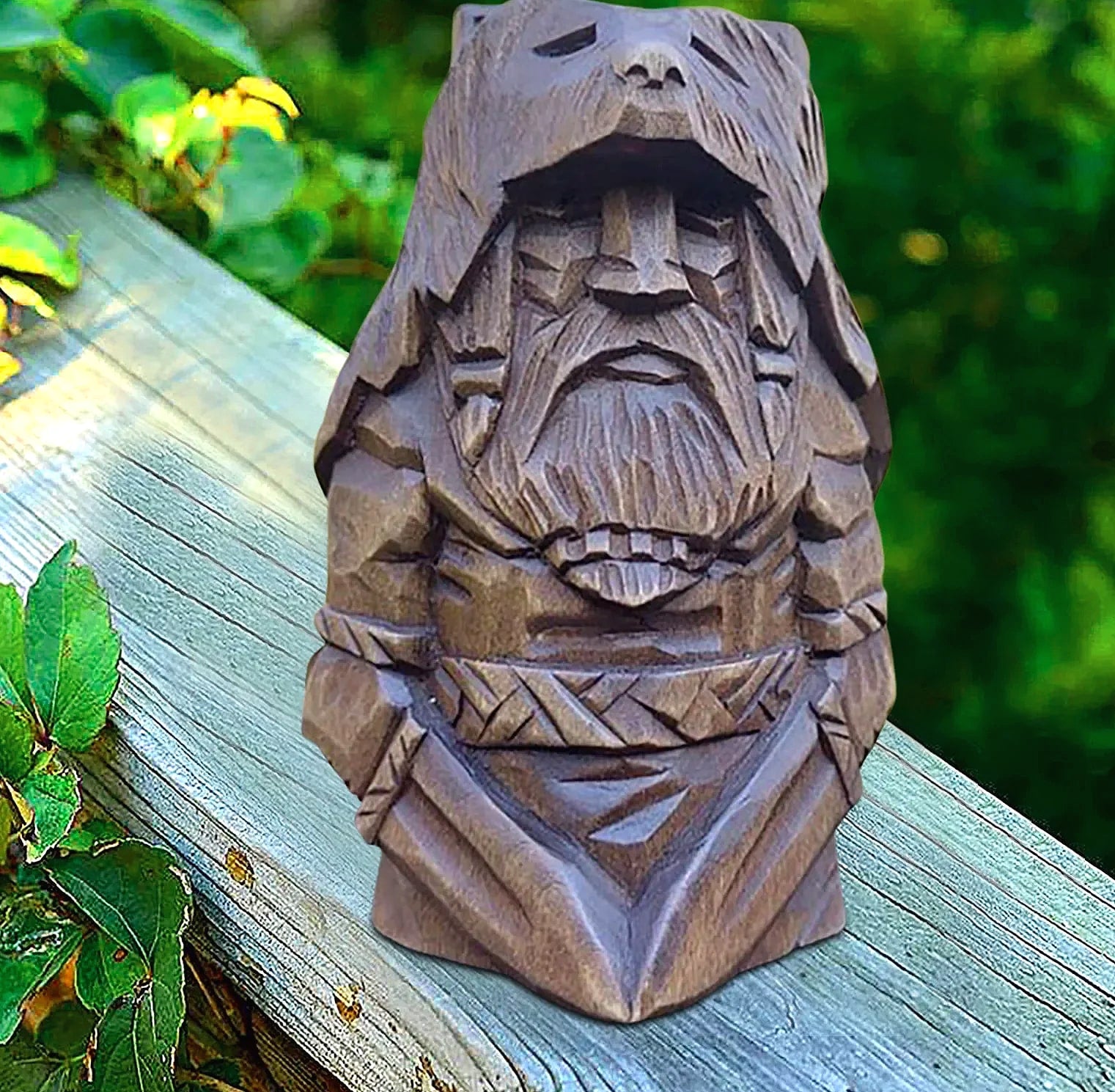 Norse Viking Warrior Resin Statue Garden Ornament