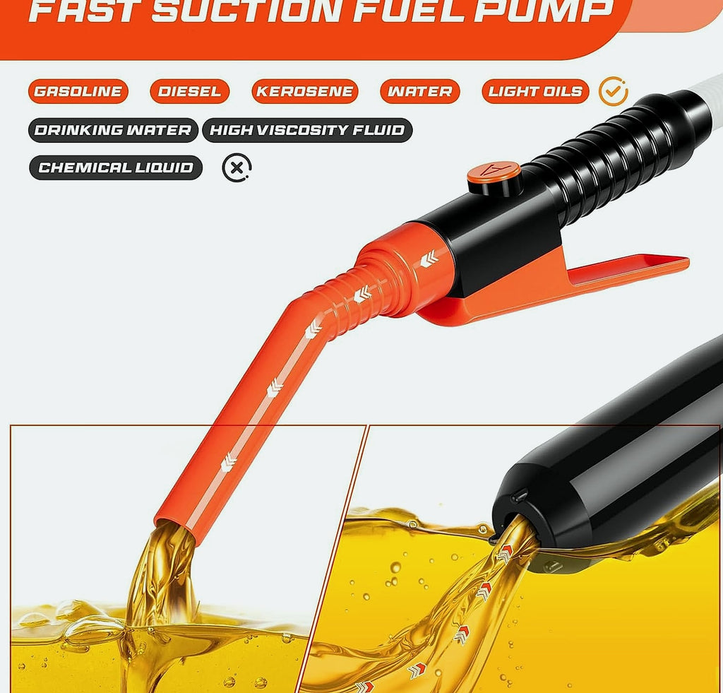 BestCosy 2.4 GPM Electric Fuel Transfer Pump with 47 Inch Hose