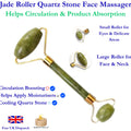 Jade Face Massage Roller Beauty Tool Facial Eye Neck Body Anti-Ageing Treatment