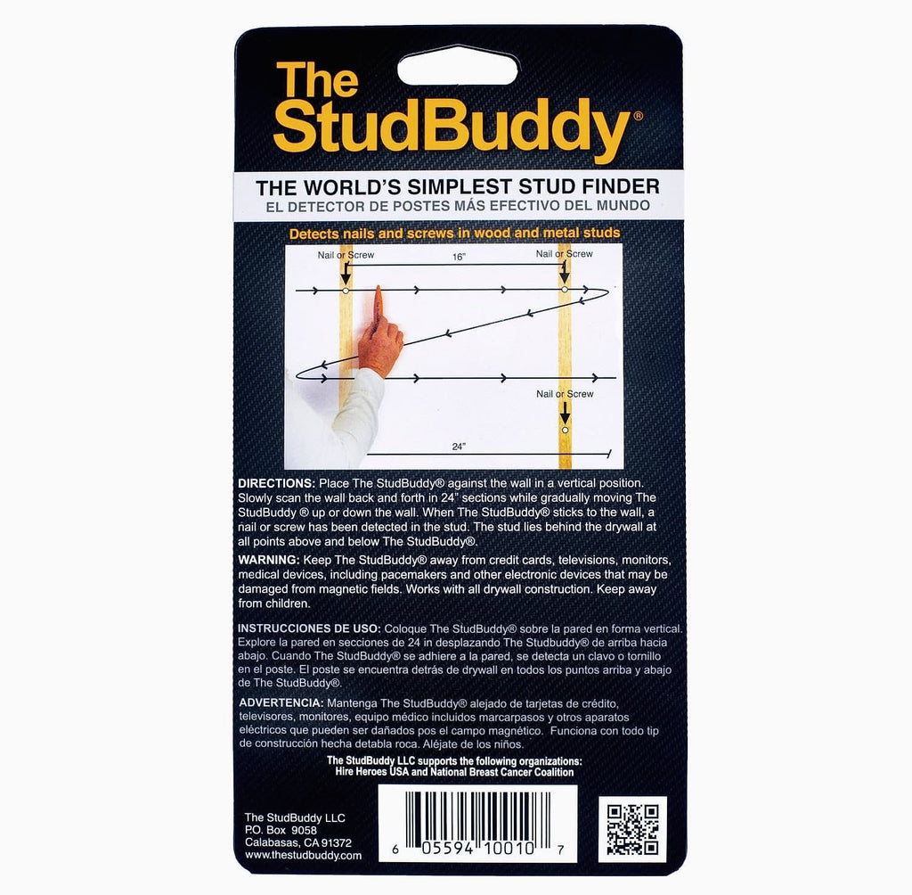 The StudBuddy Magnetic Stud Finder for Drywall