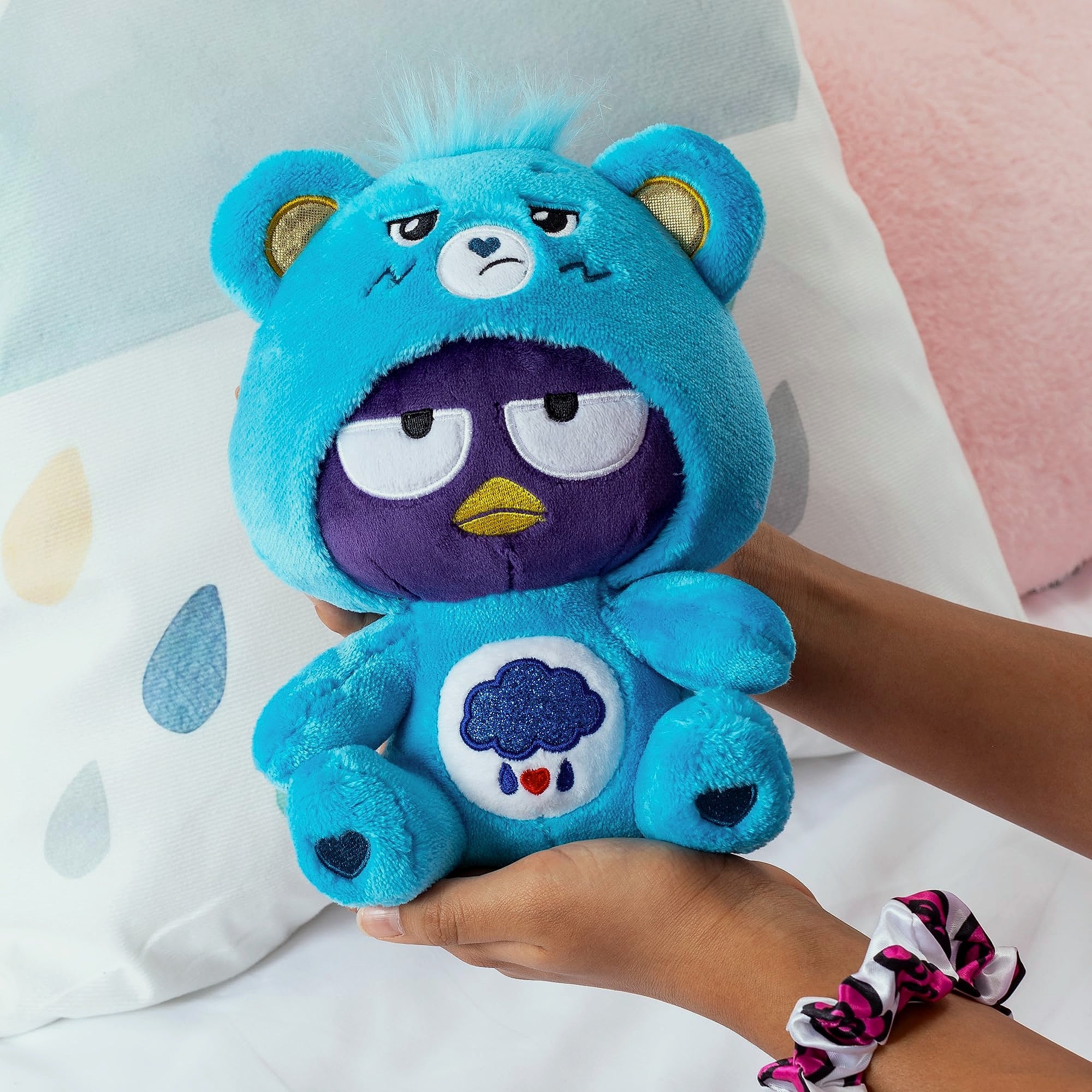 Care Bears Badtz-Maru Dressed as Grumpy Bear 8 inch Plush Toy