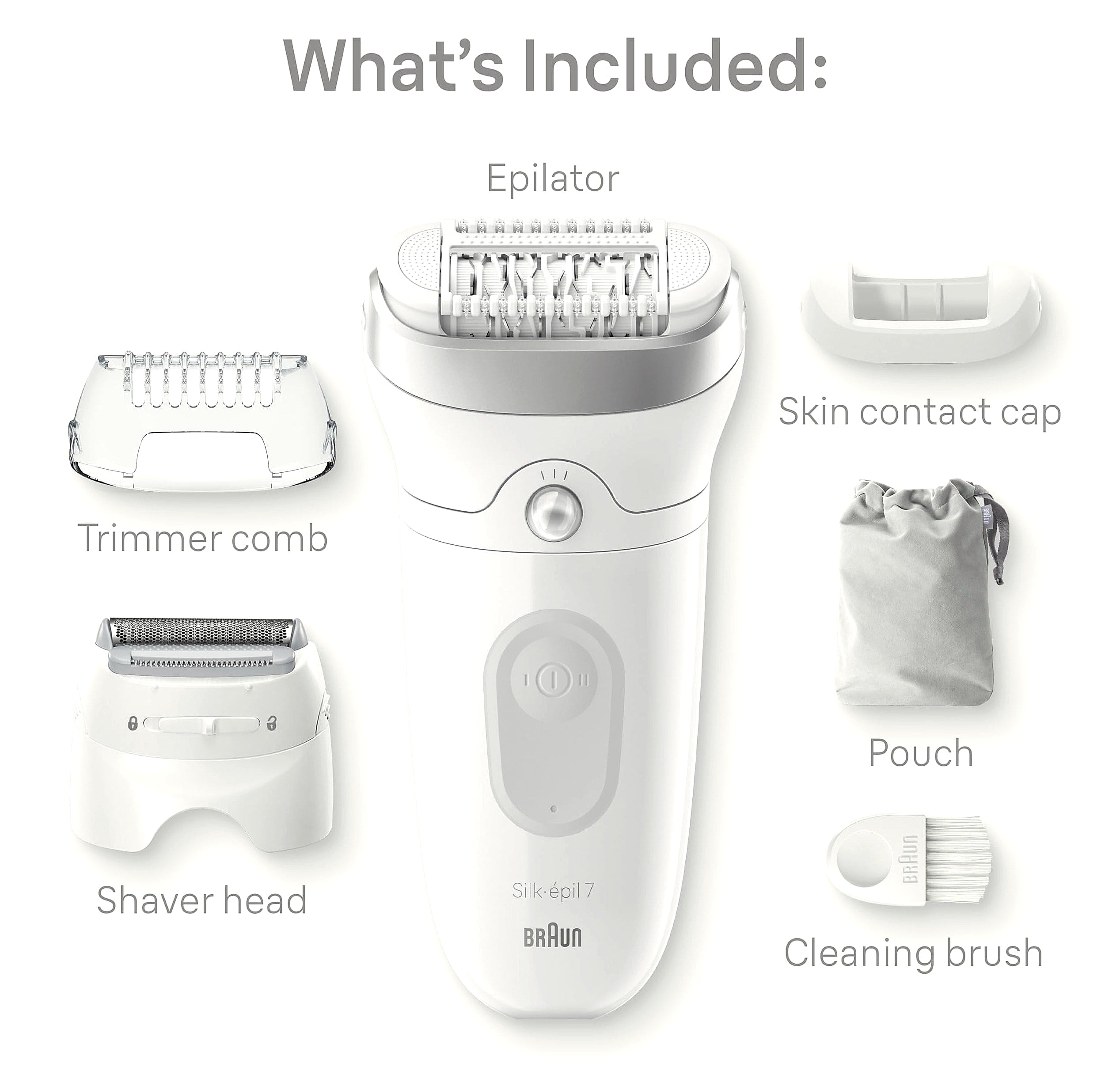 Braun Silk-épil 7 SE7-041 Wet and Dry Epilator for Women