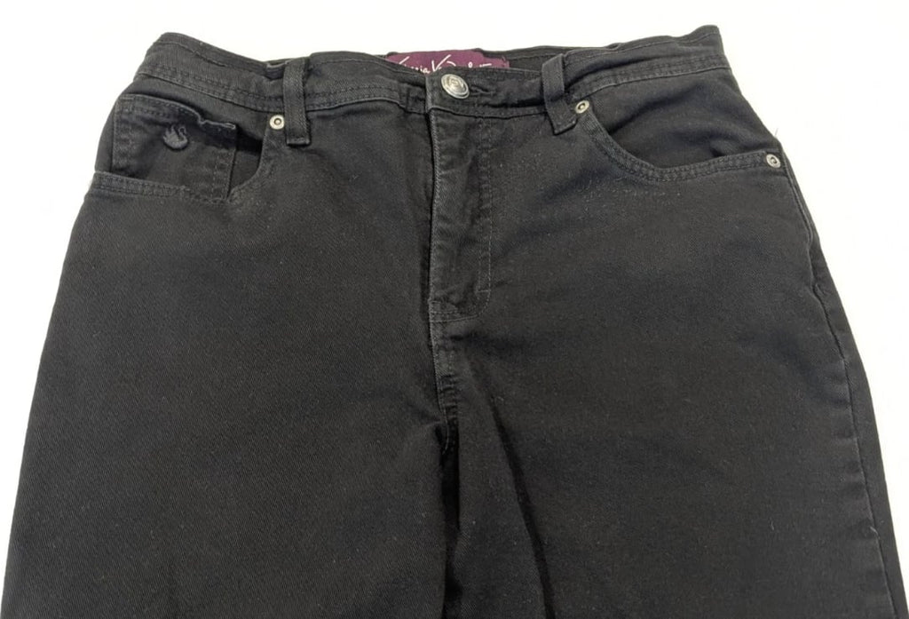 Gloria Vanderbilt Women's Black Jeans Straight Leg Size 6 Average Stretch