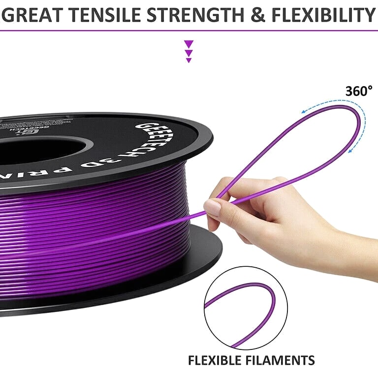 【Buy 6 Get 4 Free,Add 10】GEEETECH 3D Printer Filament PLA/ABS+/PETG/TPU/Resin US