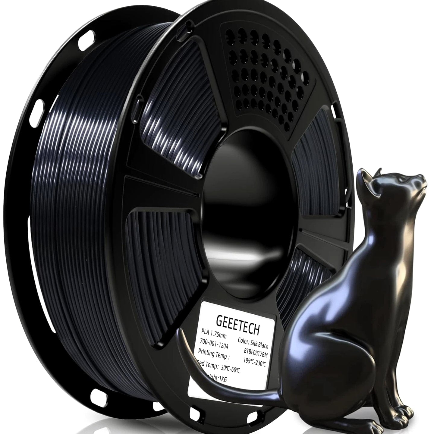 Silk PLA Filament 1.75mm for 3D Printer, Shiny Metal-Like 3D Filament 1Kg