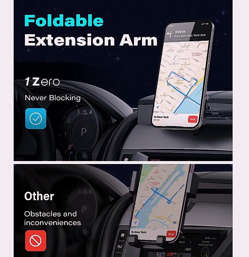 MagSafe CD Slot Phone Mount with 17 Strong Magnets