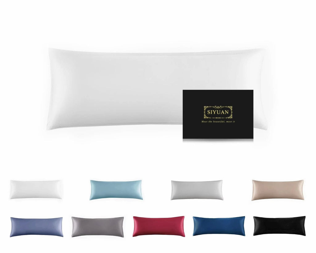 Mulberry Silk Pillowcase for Hair and Skin, Cooling Silk Pillow Case with Zipp...