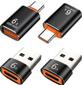 Mepsies USB to USB-C Adapter 4 Pack, OTG and Charging