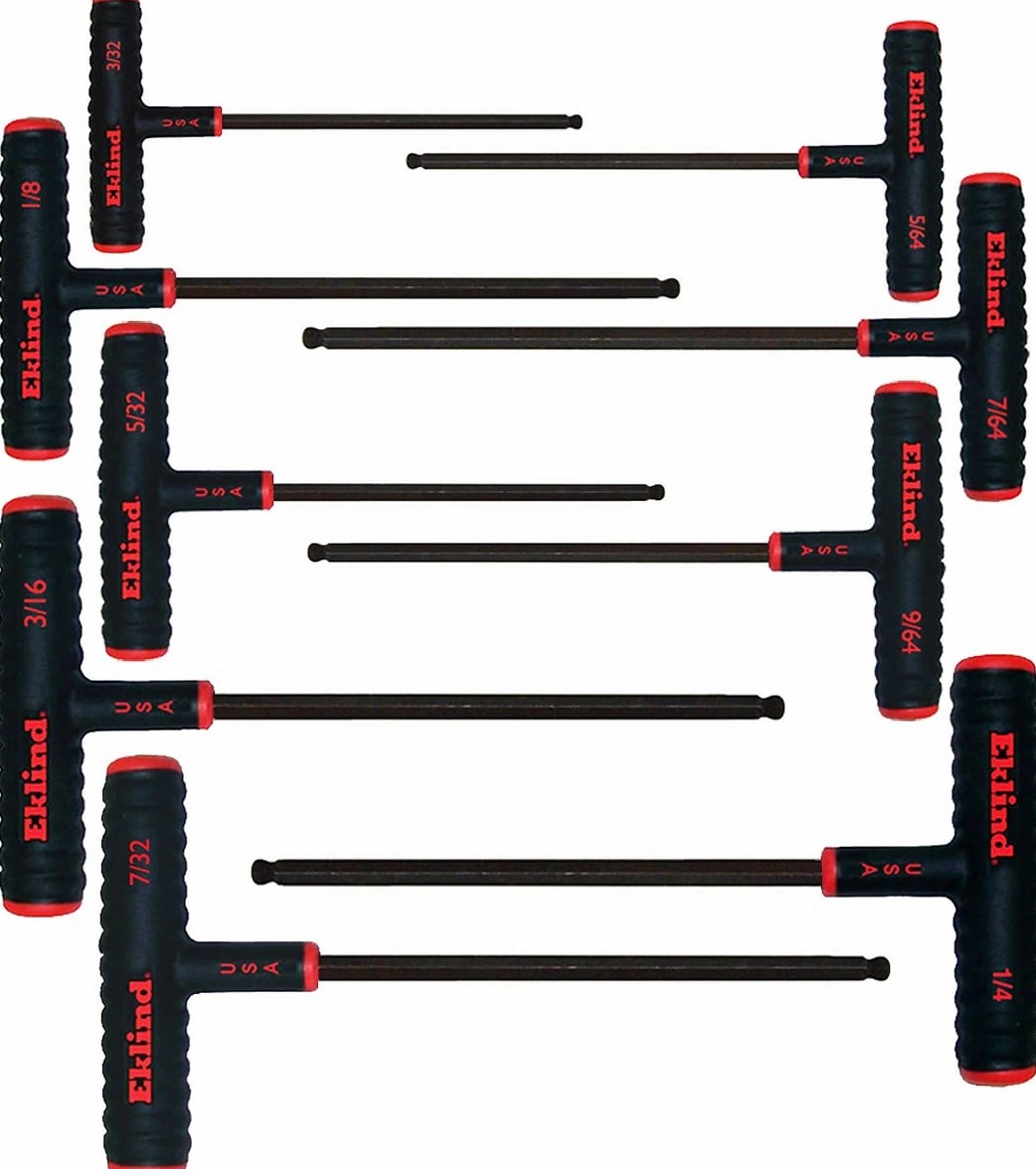 60809 Power-T Handle Ball-Hex Key Allen Wrench, 9 Piece Set