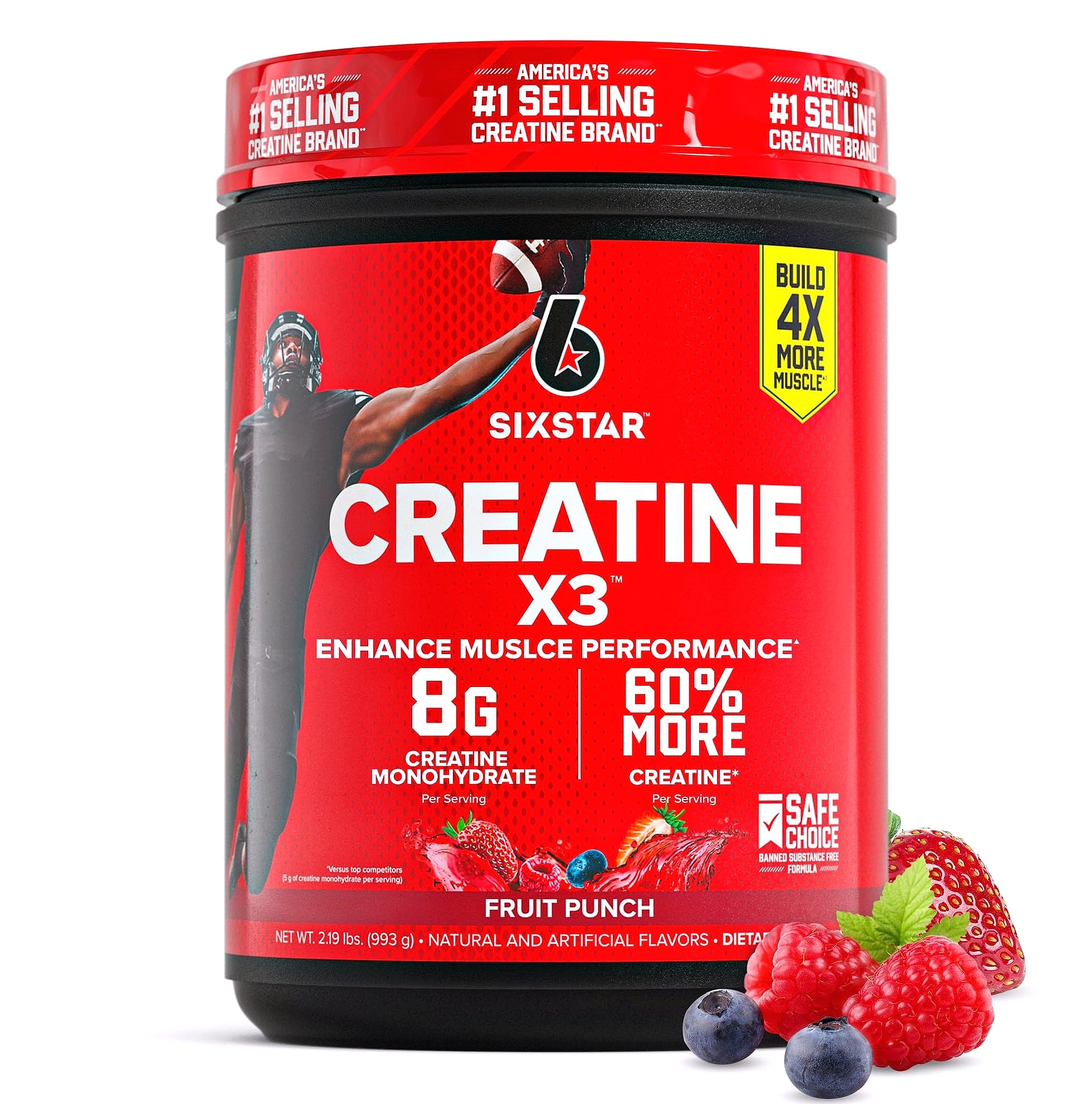 Six Star 100% Creatine Monohydrate Powder, Unflavored
