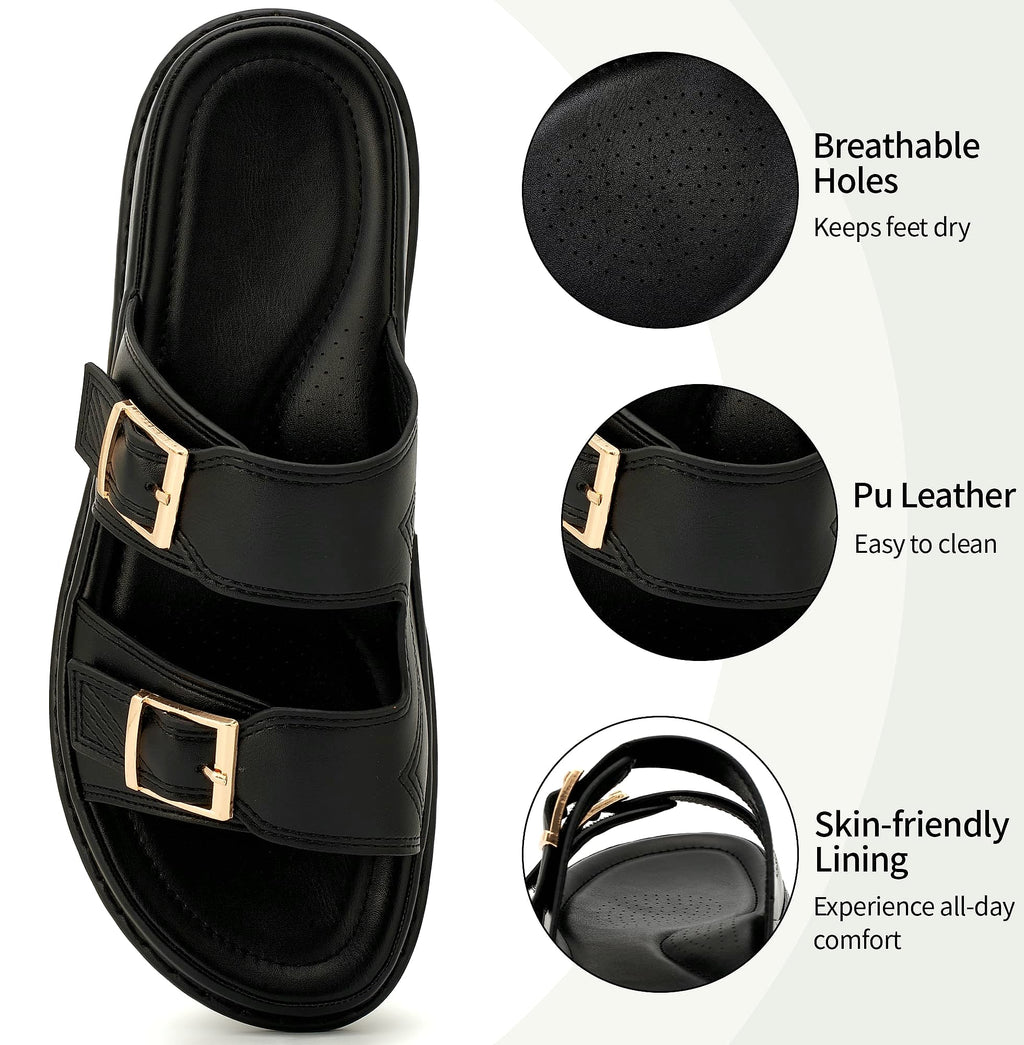 Aomigoct Women's Dressy Summer Sandals Comfortable Walking