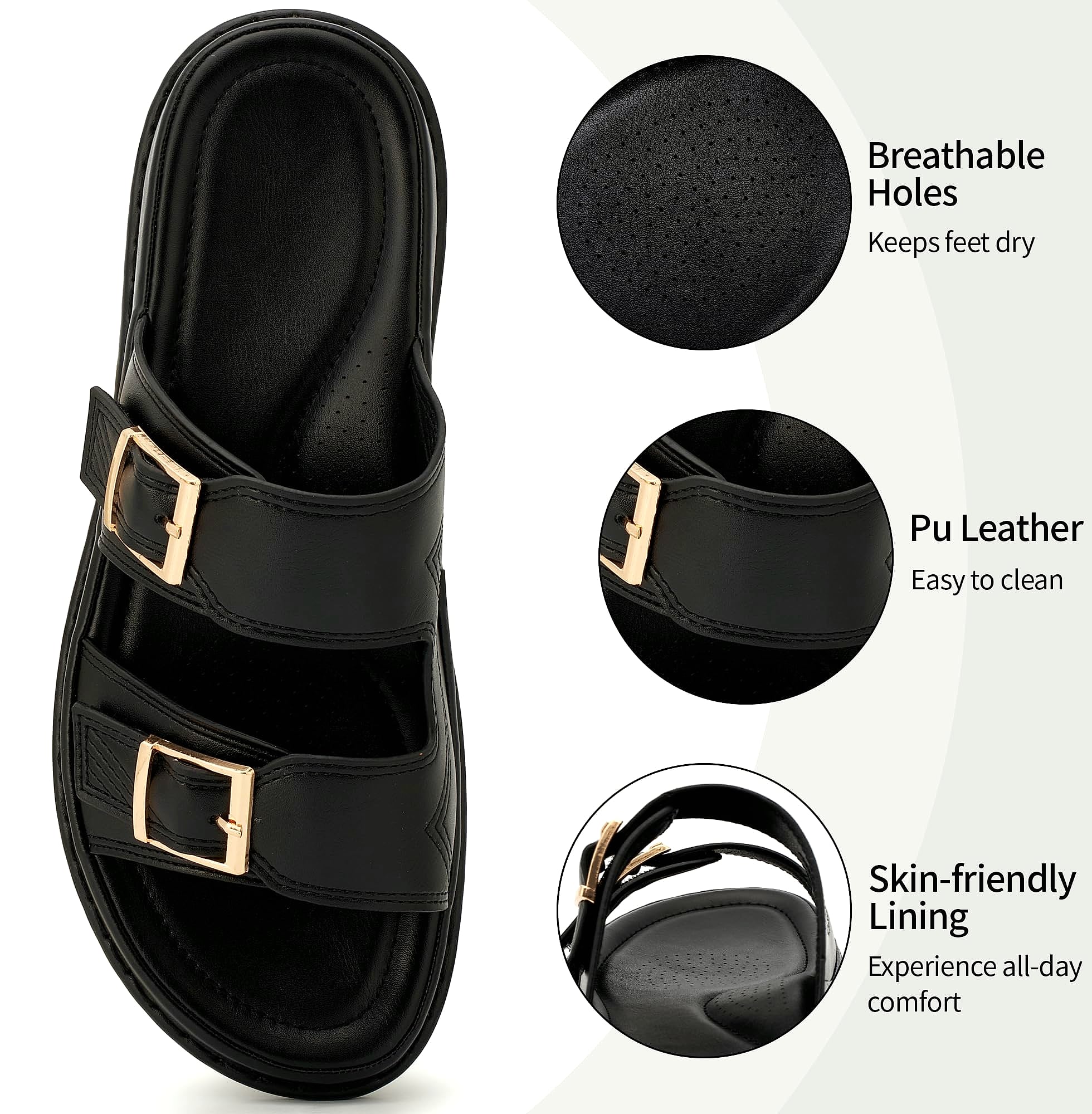 Aomigoct Women's Dressy Summer Sandals Comfortable Walking