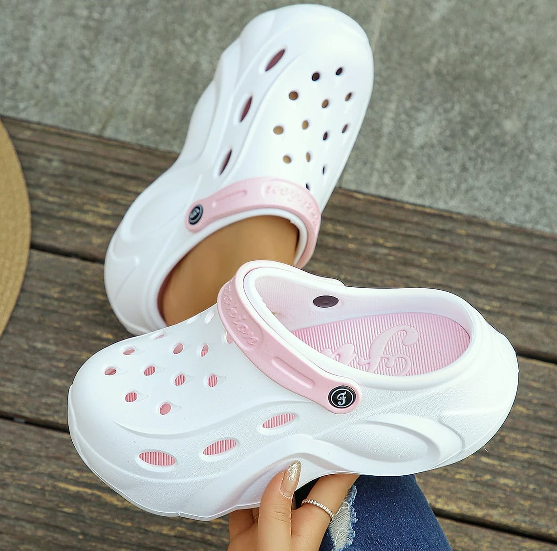 Women's Chunky Platform Sandals with Thick EVA Sole