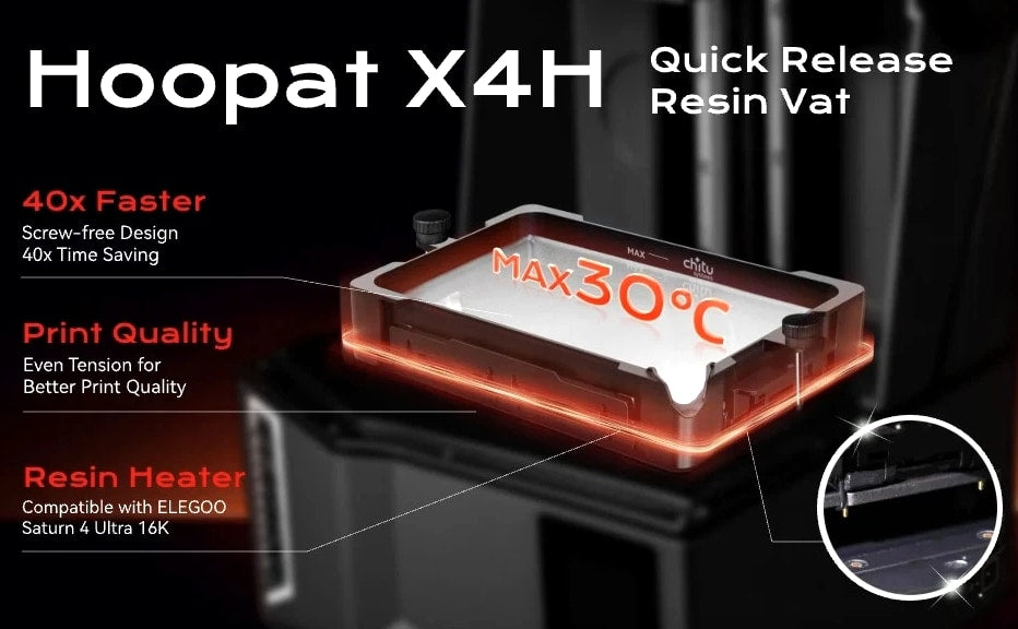 X3/X4/X5 Quick Release Resin Vat for 3D Printer Accessories