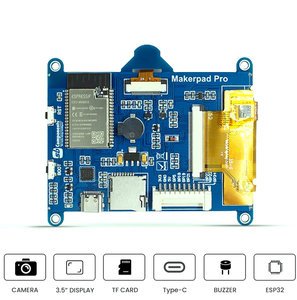 SB Components MakerPad Pro ESP32 3.5 inch Touch Display with Camera