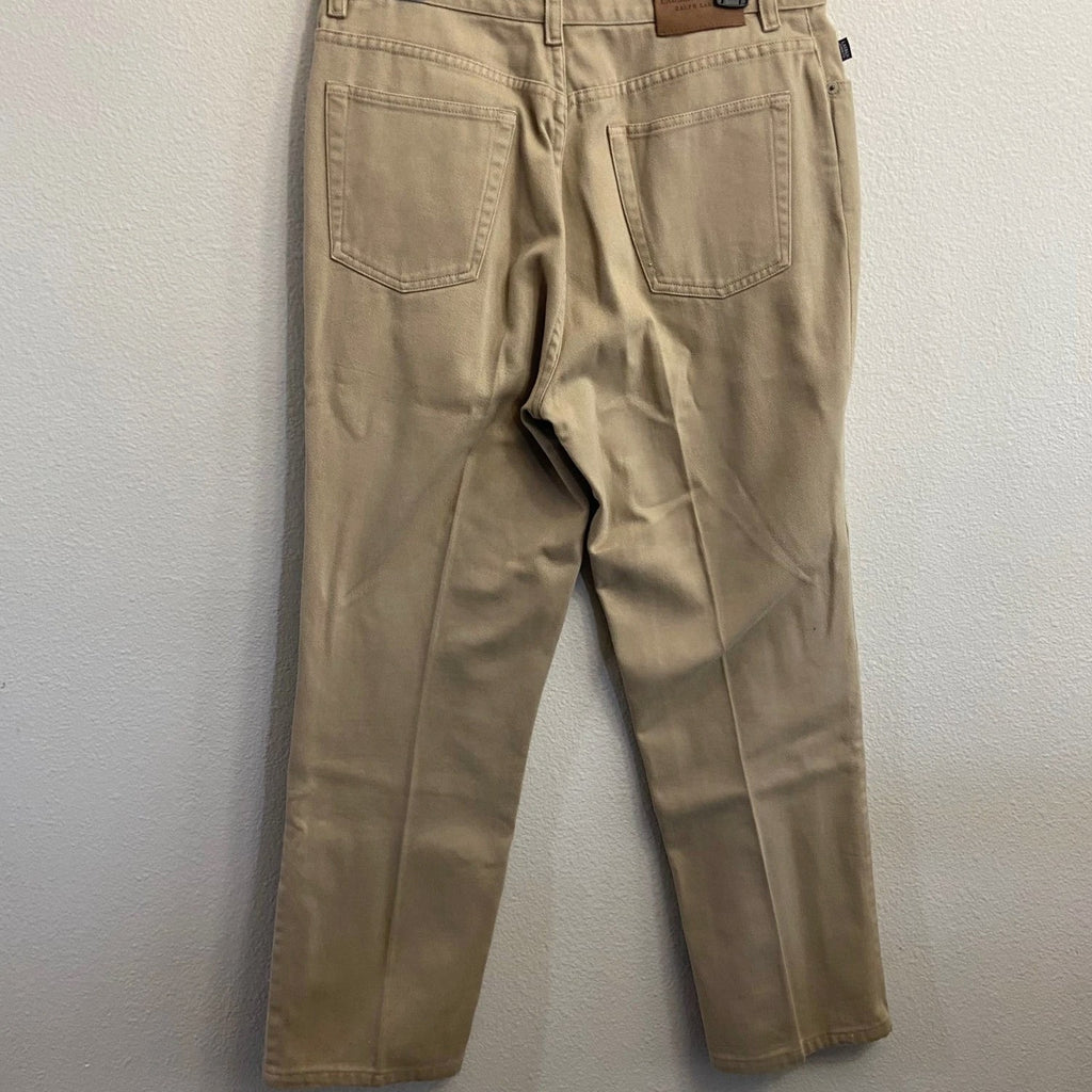 Ralph Lauren Jeans Co Women's 14 Beige Straight Leg Pants High Waisted