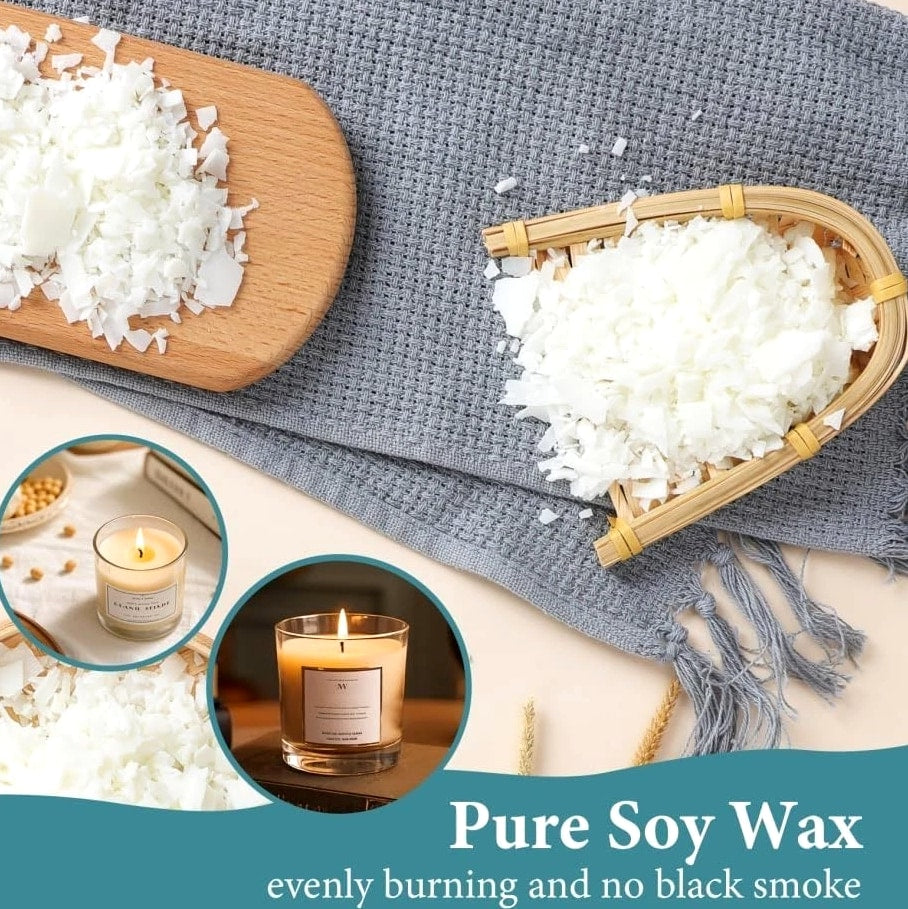 Soy Wax Candle Making Kit - DIY Supplies for Adults & Crafters