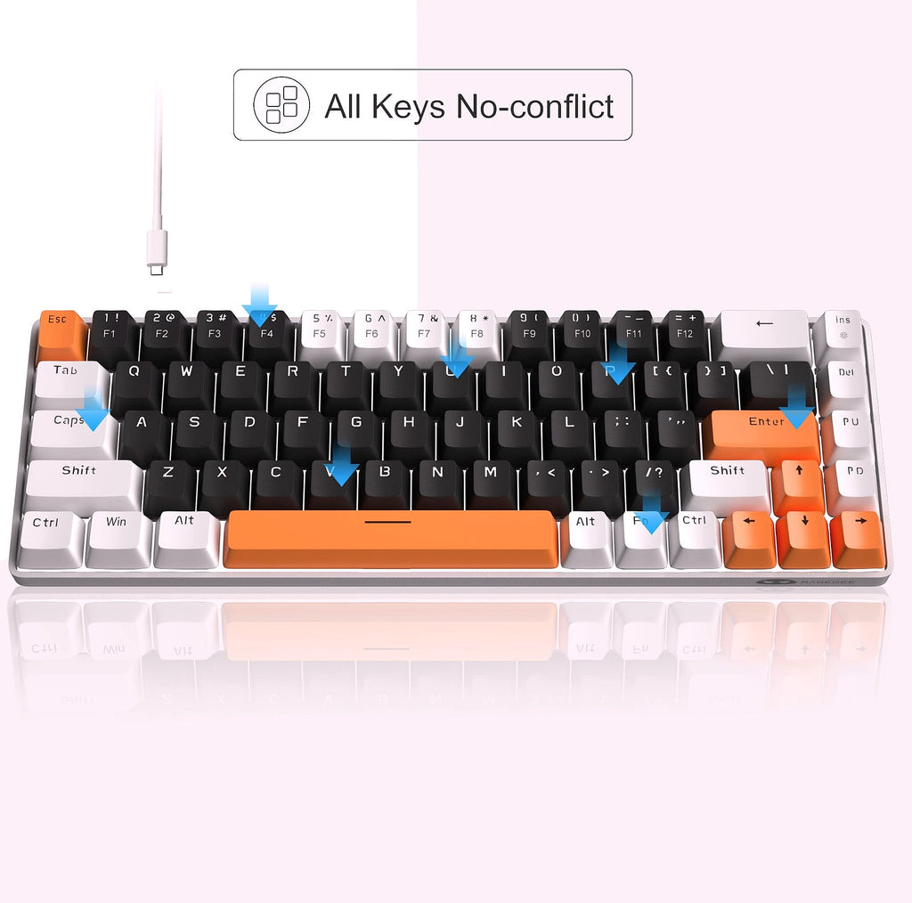 MageGee MK-Box 68-Key Mechanical Gaming Keyboard Compact
