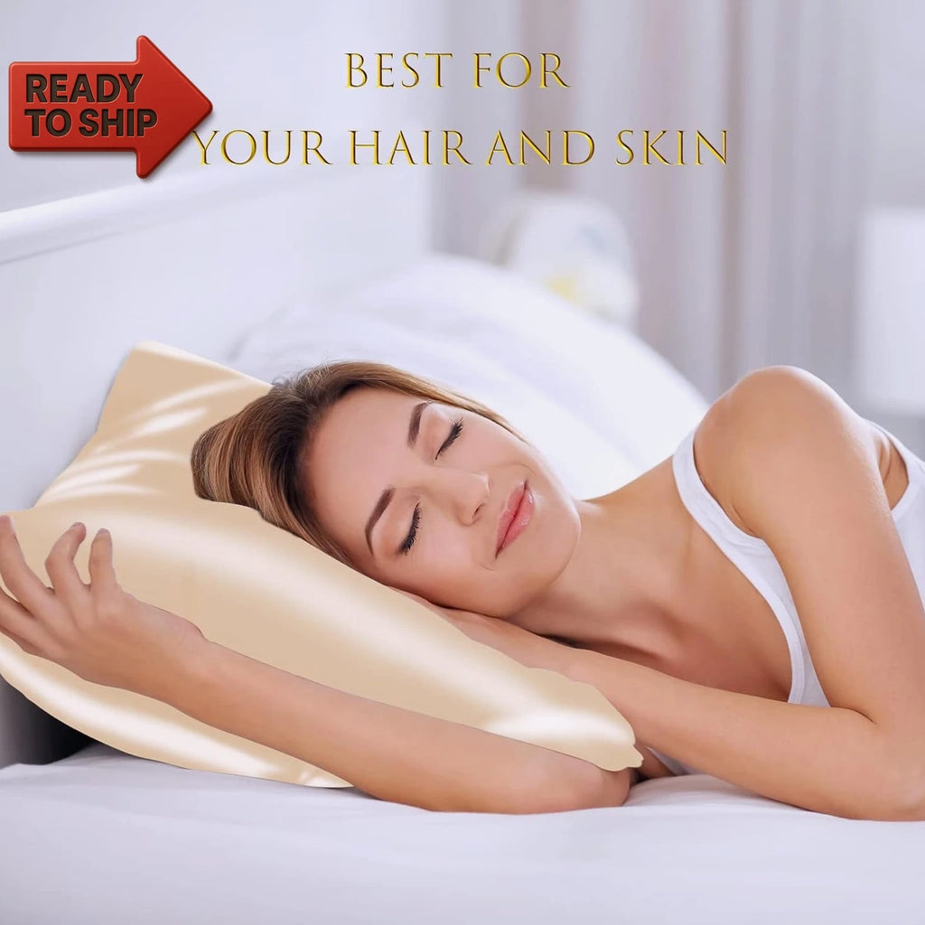 Mulberry Silk Pillowcase 2 Pack for Hair and Skin with Hidden Zipper,Both Sides