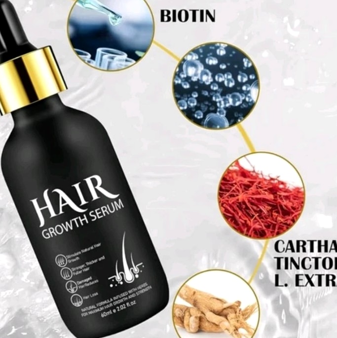 Hair Growth Serum with Biotin 2.02 fL oz - Unisex Hair Loss Treatment