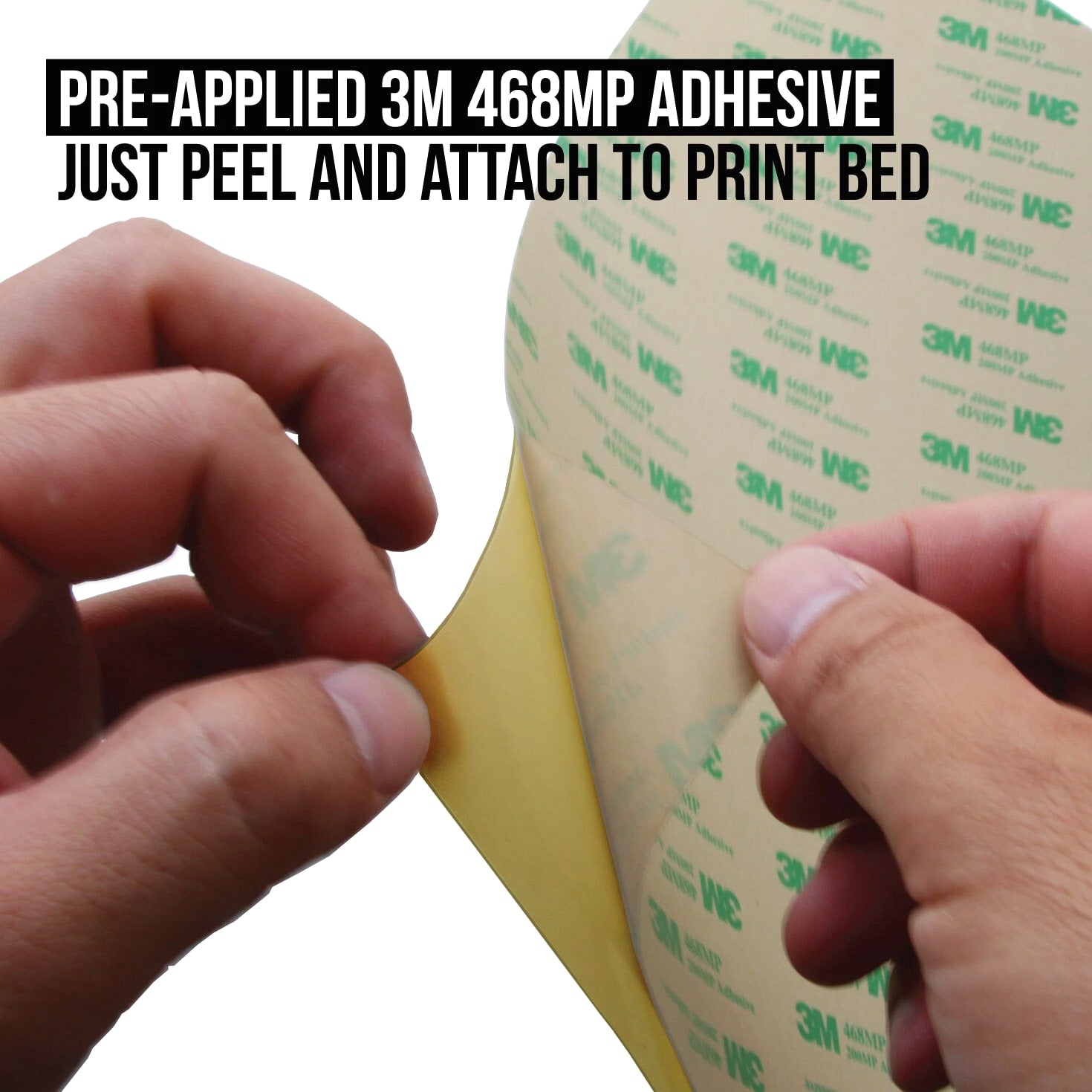 Gizmo Dorks PEI Sheet 3D Printer Build Plate with 3M 468MP Adhesive