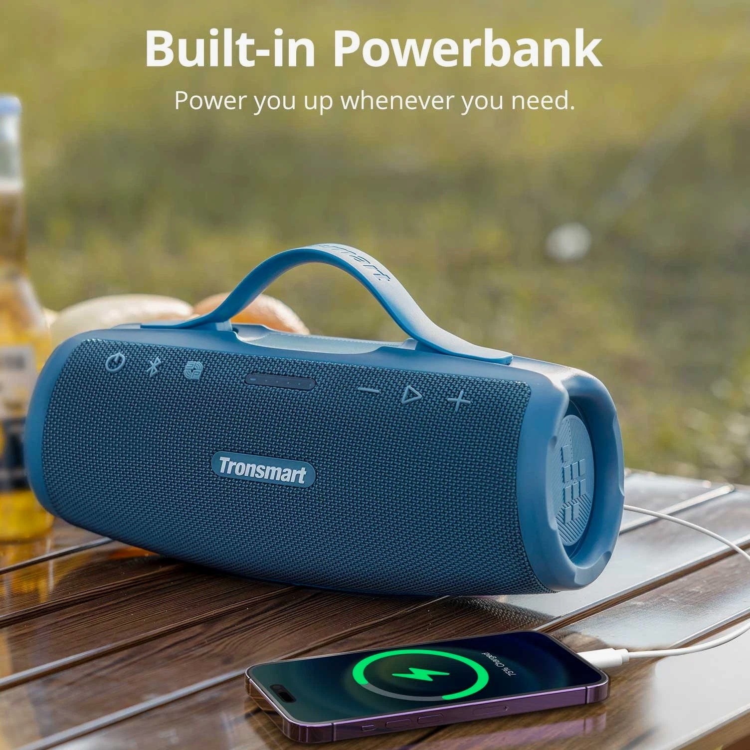 Tronsmart Mirtune S100 Portable Speaker Outdoor,Customizable EQ,50W Sound,IPX7