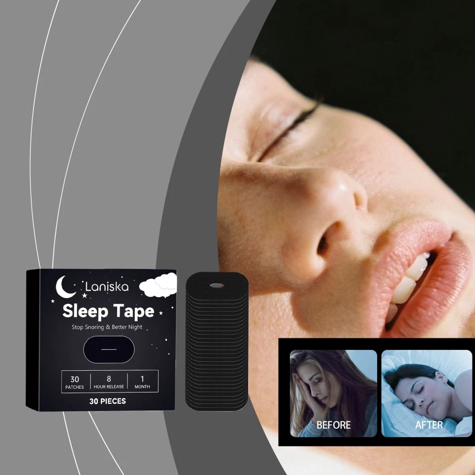 Sleep Tape for Men and Women 30pc Gentle Adhesive for Snoring ~Improve Sleep Quality