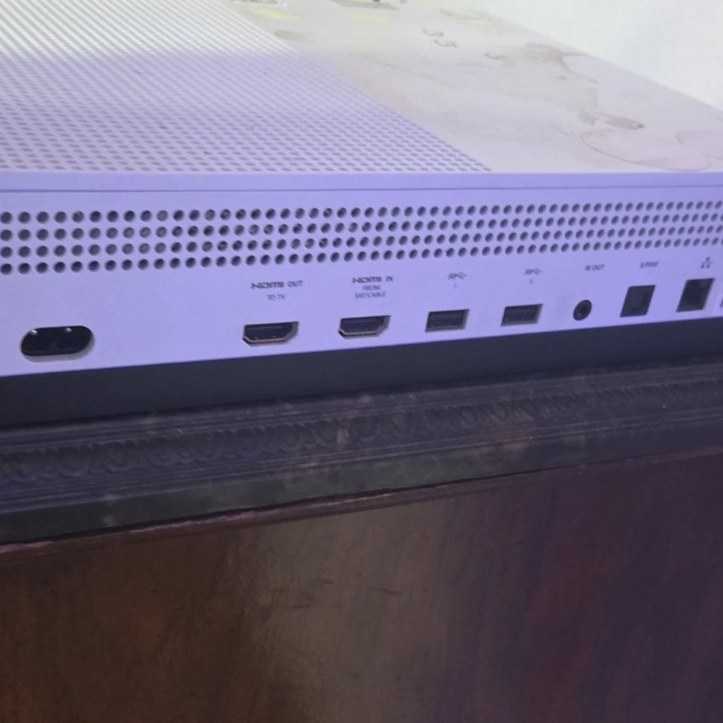 Microsoft Xbox One S White Home Console HDMI USB-A IR Out Optical Ethernet