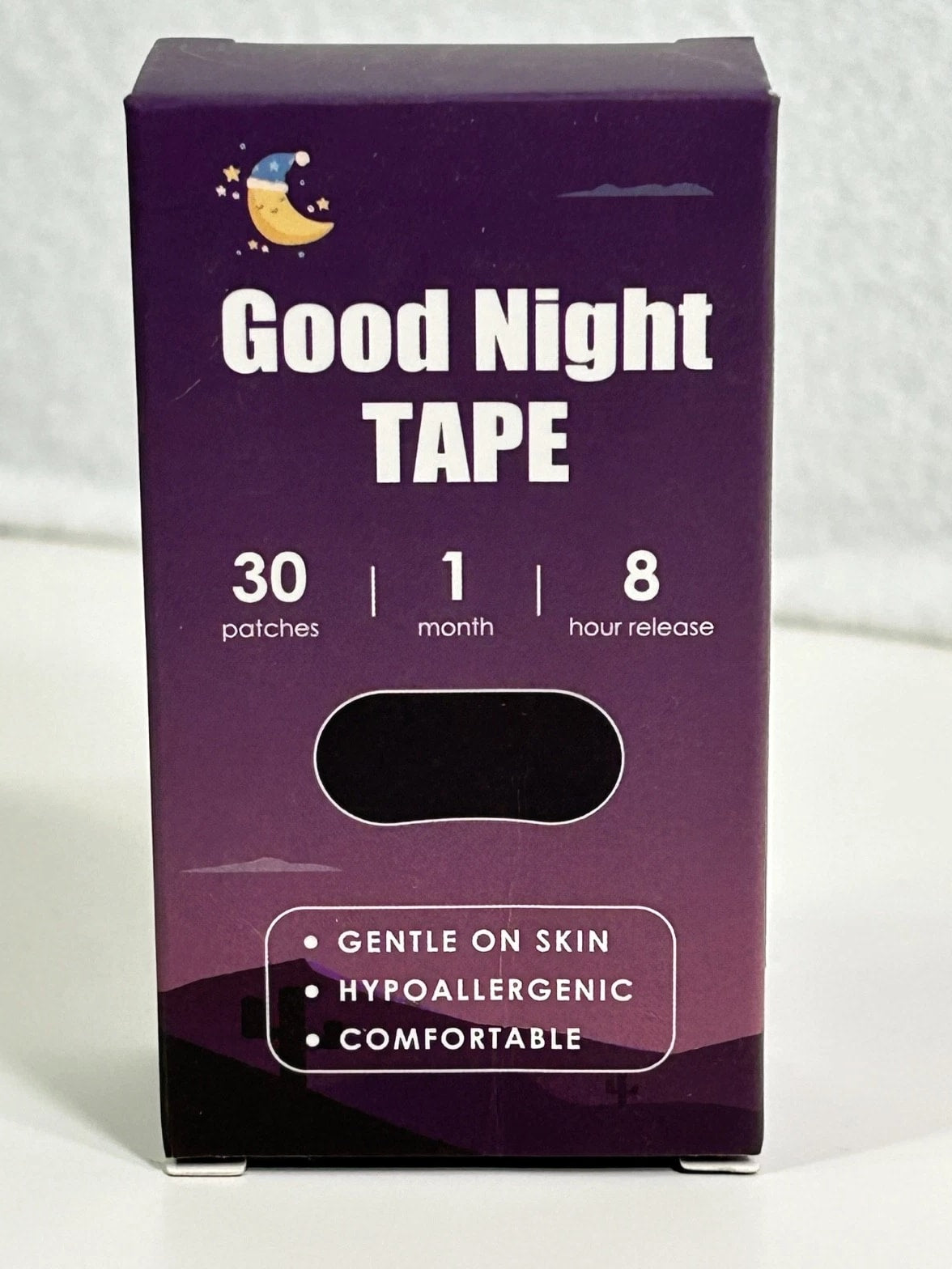 NEW Good Night Tape 8 Hour Release 30 Patches Per Box  Gentle on Mouth Goodnight