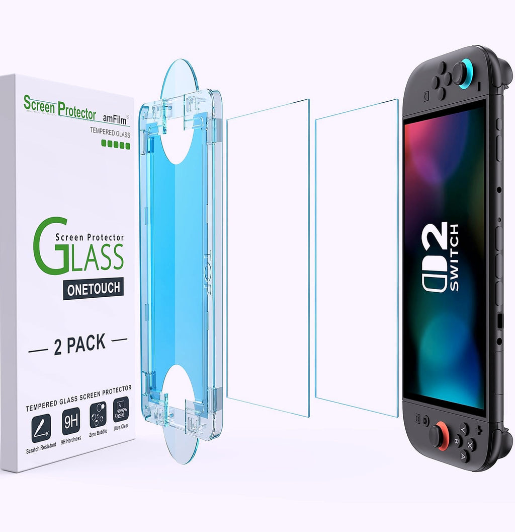 amFilm OneTouch Screen Protector for Nintendo Switch 2