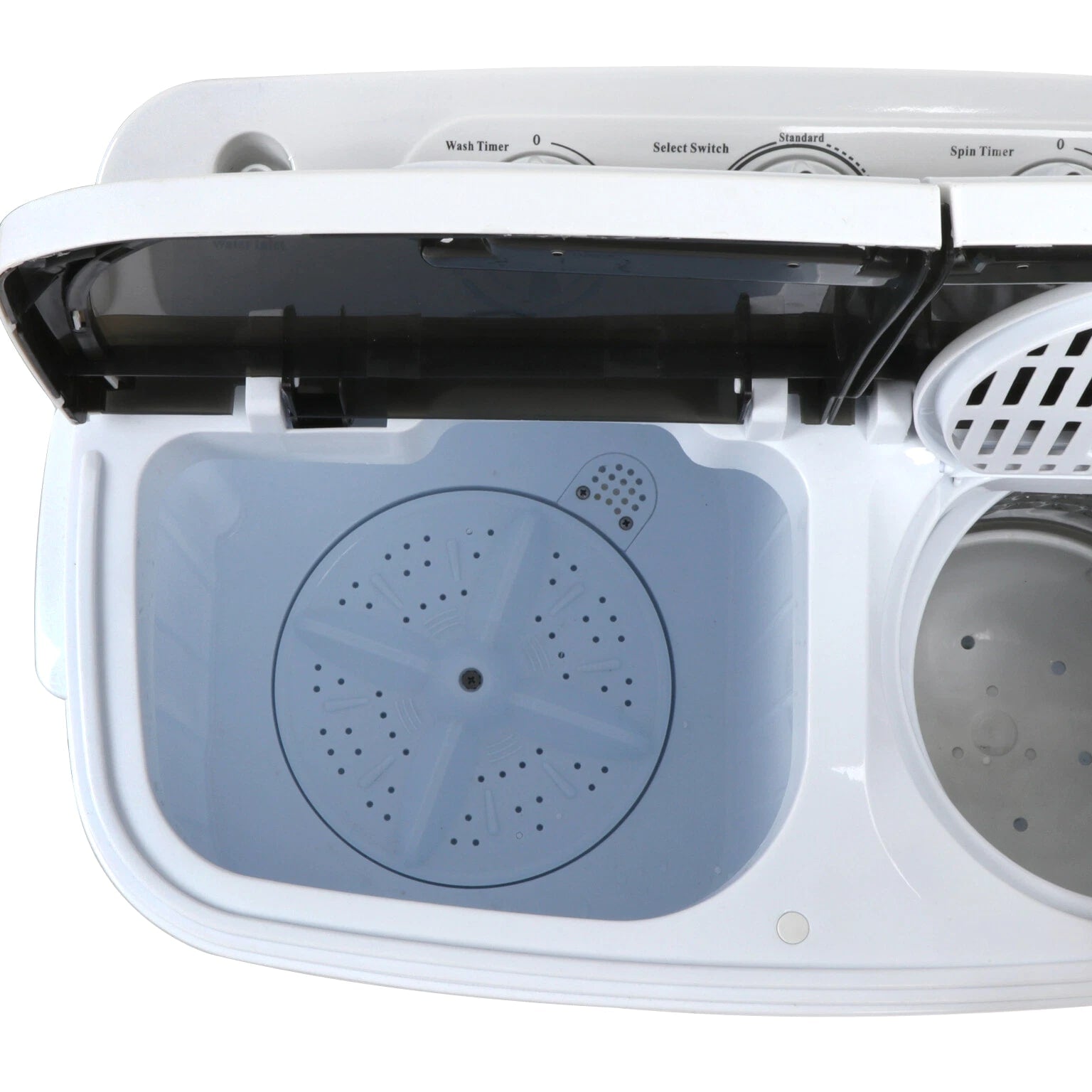 White Compact Portable Washer & Dryer with Mini Washing Machine and Spin Dryer
