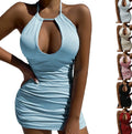 Women's Halter Dress Summer Casual Sleeveless