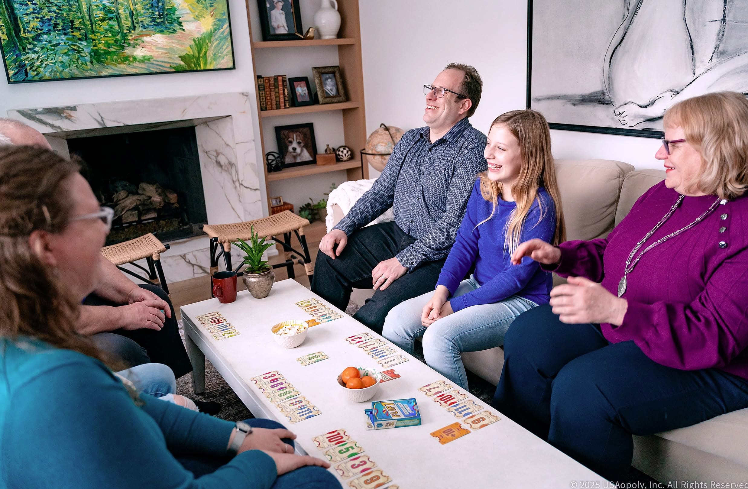 USAOPOLY Flip 7 Card Game for Press Your Luck and Strategy