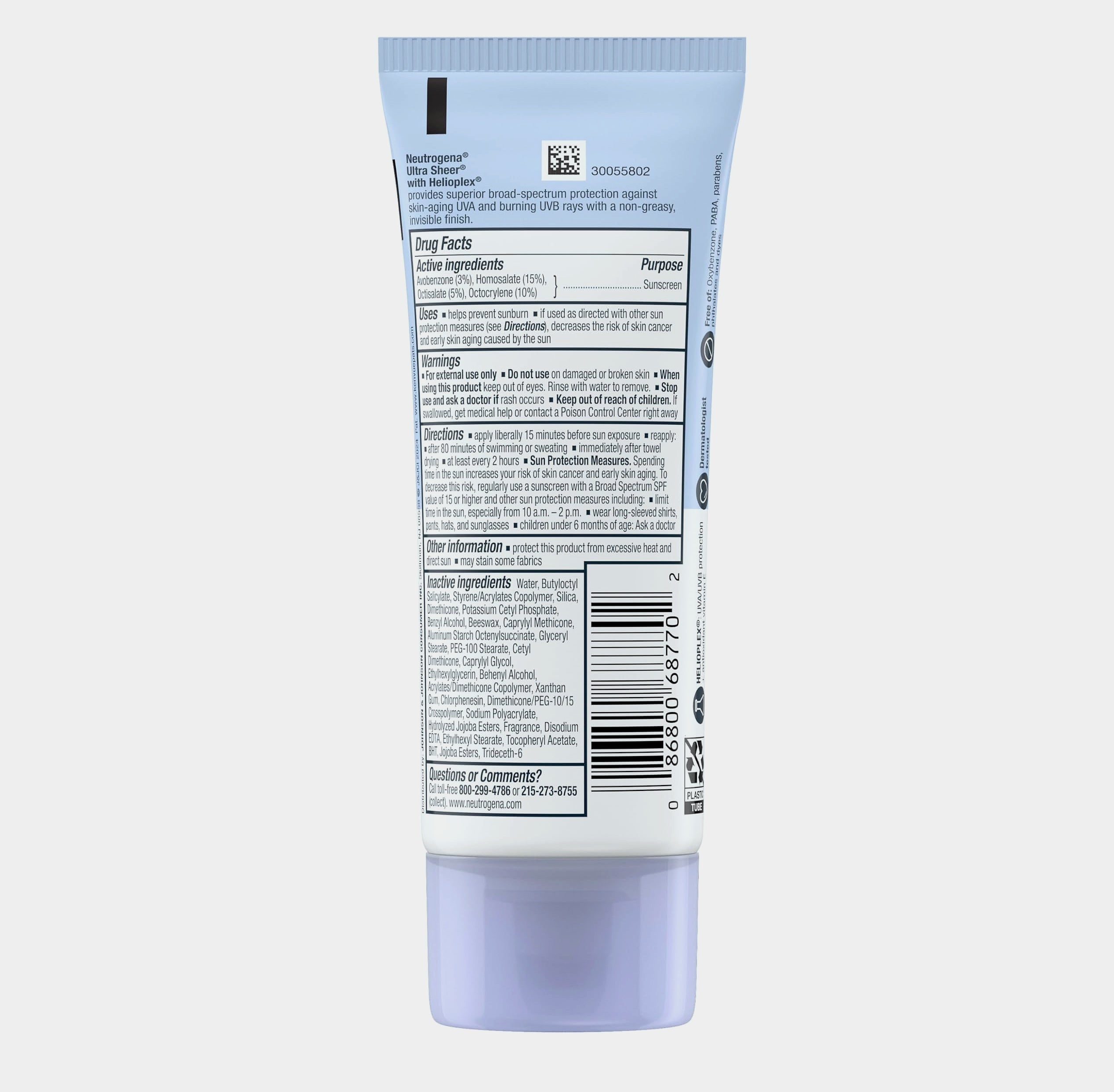 Neutrogena Ultra Sheer Dry-Touch Sunscreen Lotion SPF 70