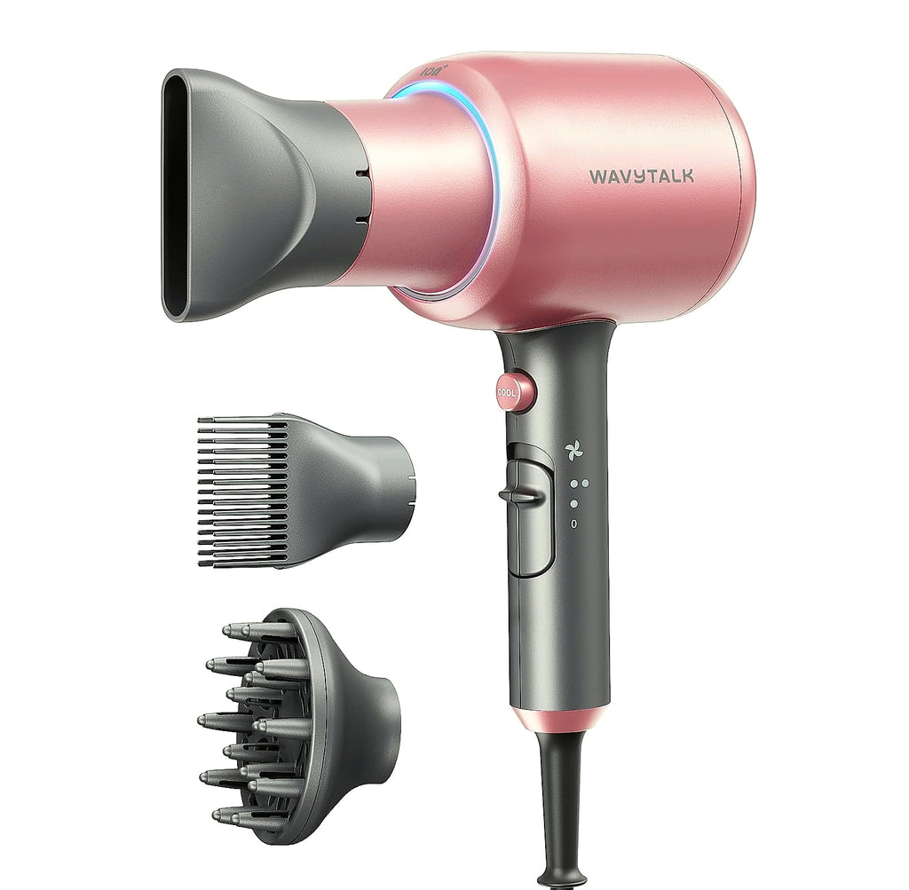 Wavytalk 1875W Ionic Hair Dryer with Diffuser and Comb