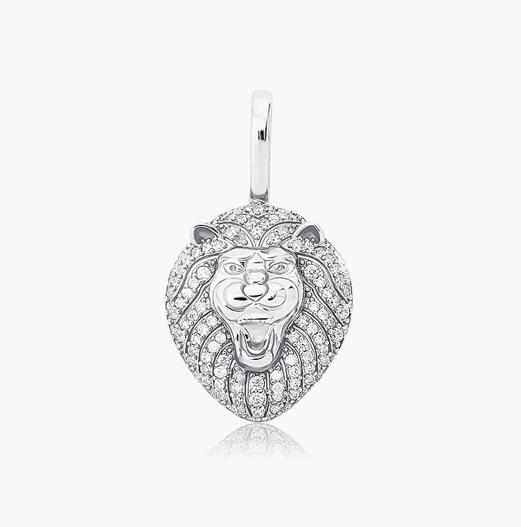 JINAO 925 Sterling Silver Lion Pendant Necklace