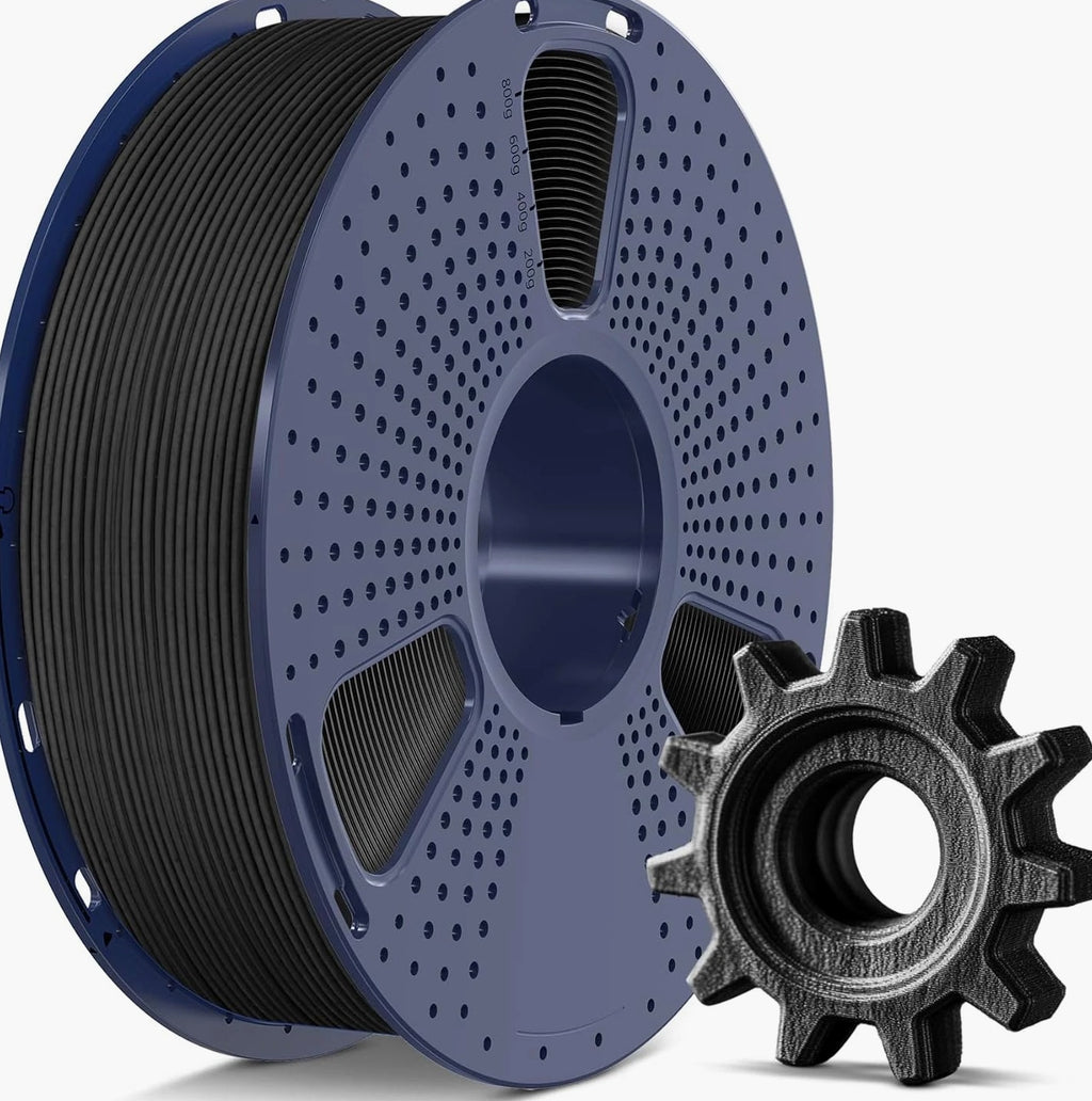 SUNLU 1.75mm PETG Carbon Fiber Filament High Impact Strength 1KG Matte Black