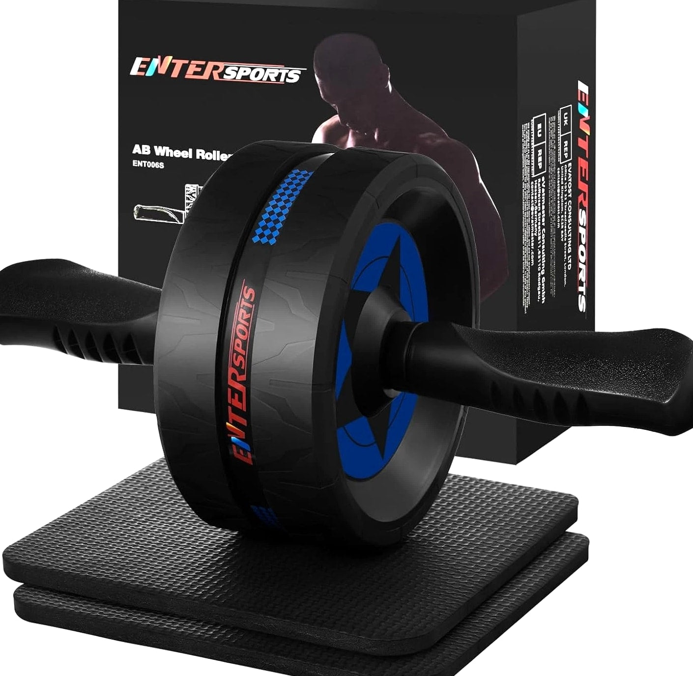 Ab Roller Wheel for Abs Workout - Abdominal Exercise Equipment with 2 Knee Pads
