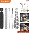 Versatile 44-Piece Cutting Wheel Set with Diamond & HSS Blades for Professionals