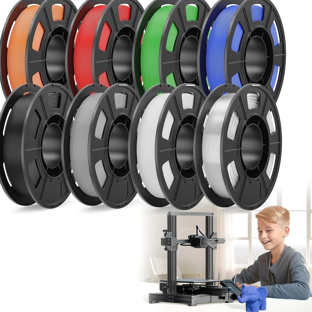 Tangle-Free 2kg CREALITY PETG 8 Color Filament Pack - High-Quality Prints