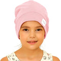Kids Satin Lined Bonnet Silk Slouchy Beanie for Natural Hair, Adjustable Sleep...