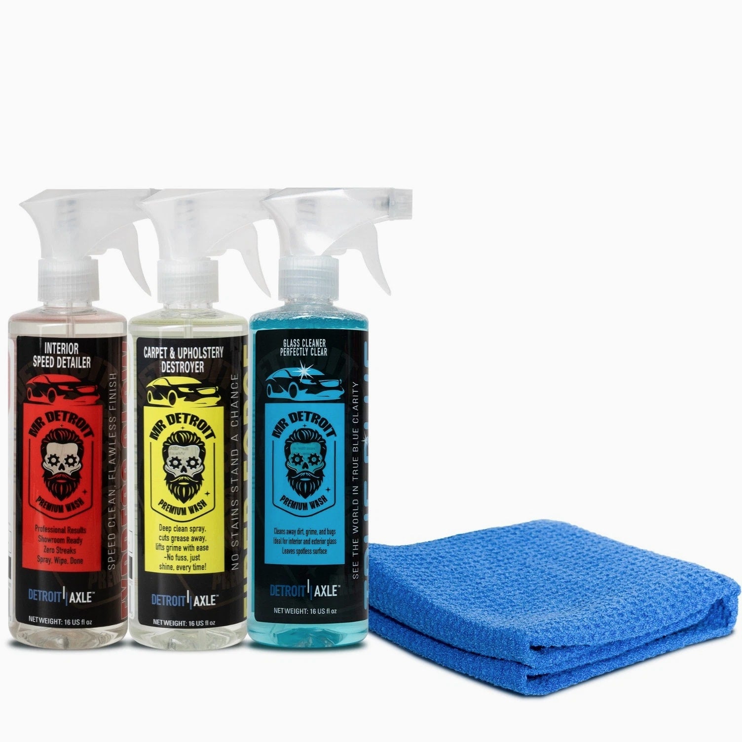 Mr. Detroit - 29pc Ultimate Car Detailing Kit - Pro Wash, Wheel & Interior Care