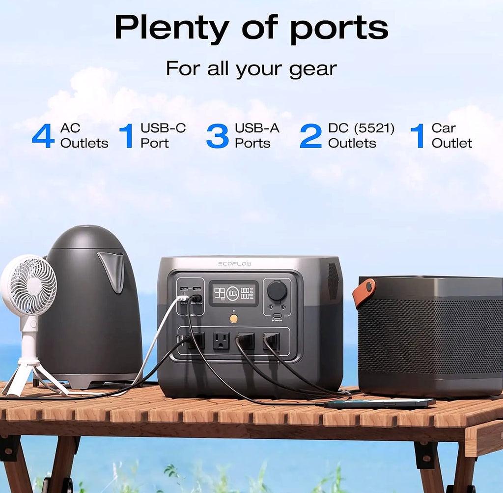 EcoFlow River 2 Pro 716Wh Portable Power Station with Solar Panel