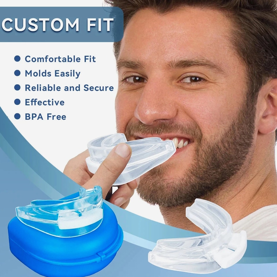 Adjustable Anti Snoring Bruxism Mouth Guard AntiSnoring Mouthpiece Improve Sleep