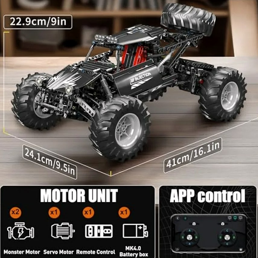 Mould King Bigfoot RC Climbing Car Building Kit