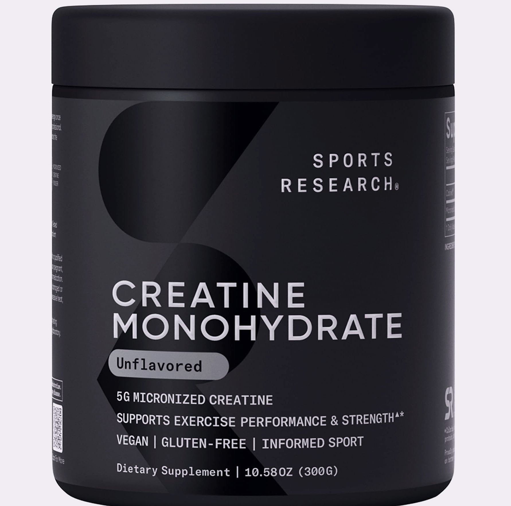 Sports Research Creatine Monohydrate 5g Powder for Strength