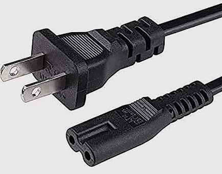 2 Prong Printer Power Cord/Printer Power Cable for Canon PIXMA MP160 And Many Different Other Model Canon HP,Lexmark,Dell,Brother,Epson.