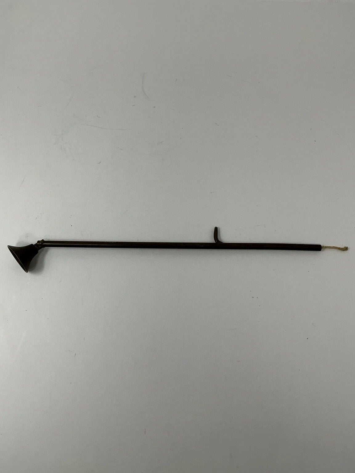 Vintage Brass Candle Snuffer with Wick Pull Antique 18th 19th Century Style