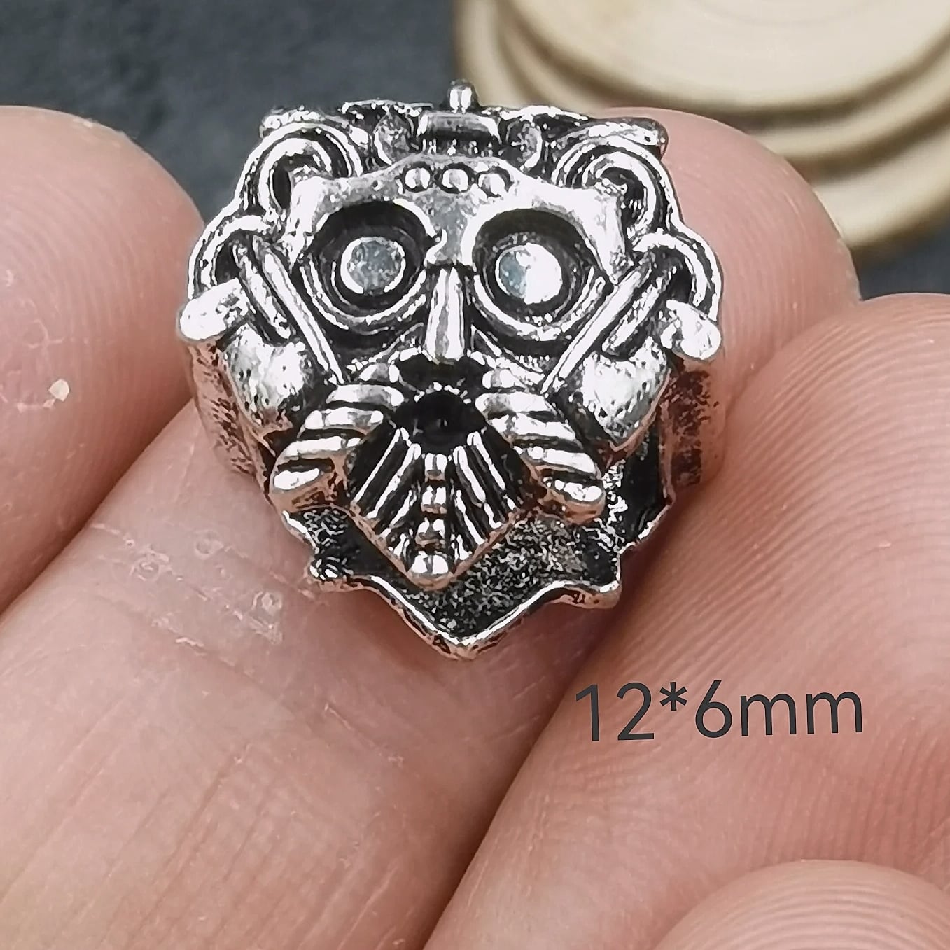 Nostalgia Viking Rune Bear Paw Beads Charms Hair Bead Set