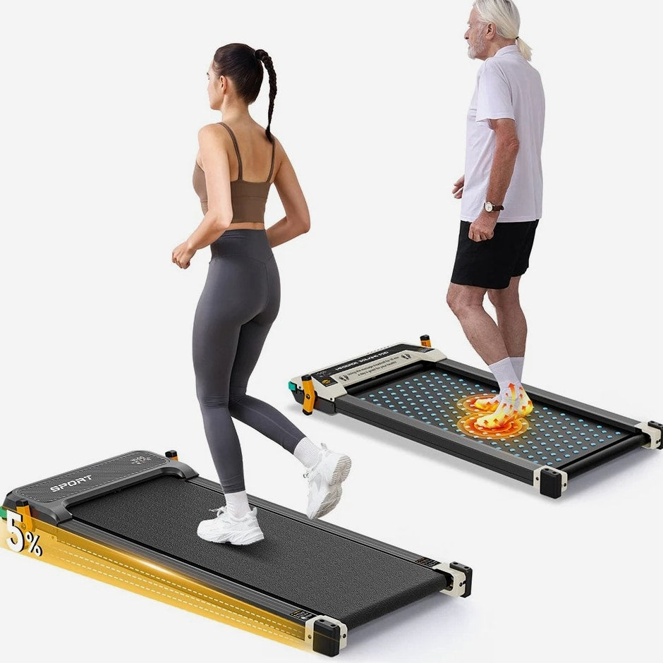 Akluer 520 Dual-Sided Treadmill with Shiatsu Foot Massager, Walking Pad with Incline